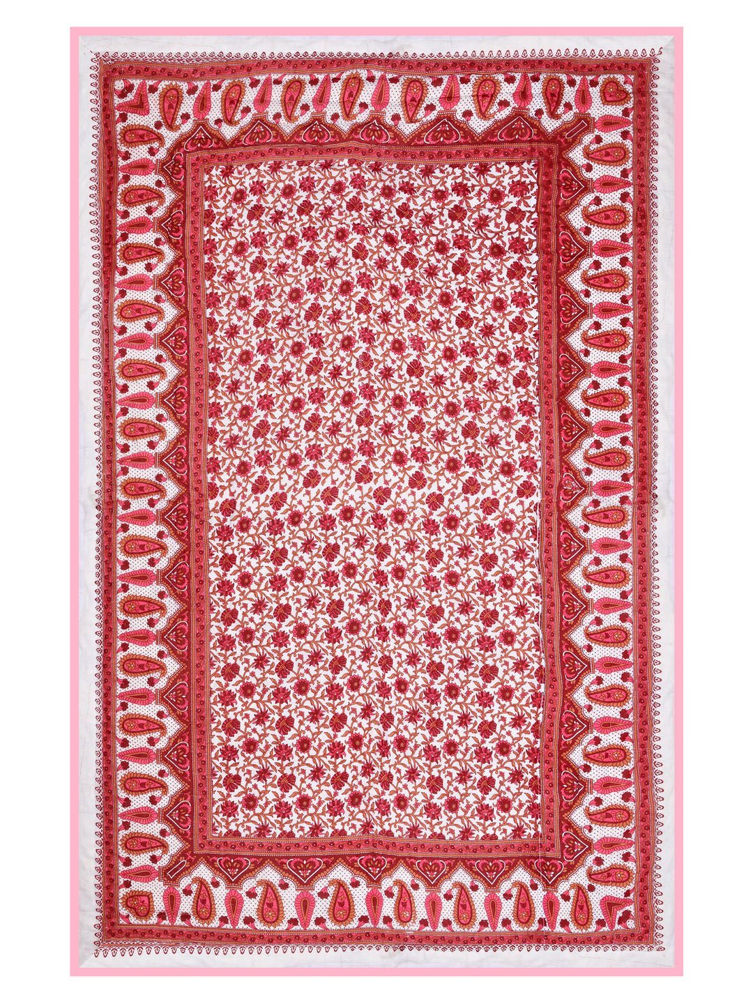 Floral Printed Single Bed Cotton Quilt with cotton filling
