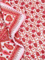 Floral Printed Single Bed Cotton Quilt with cotton filling