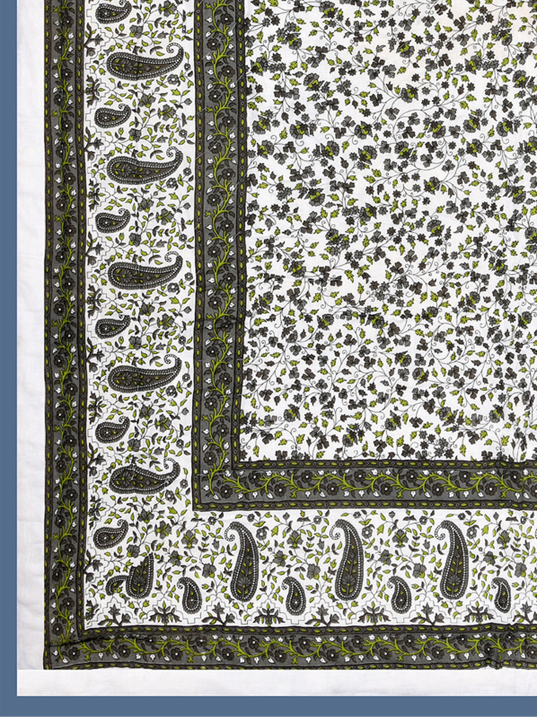 Floral Printed Single Bed Cotton Quilt with cotton filling