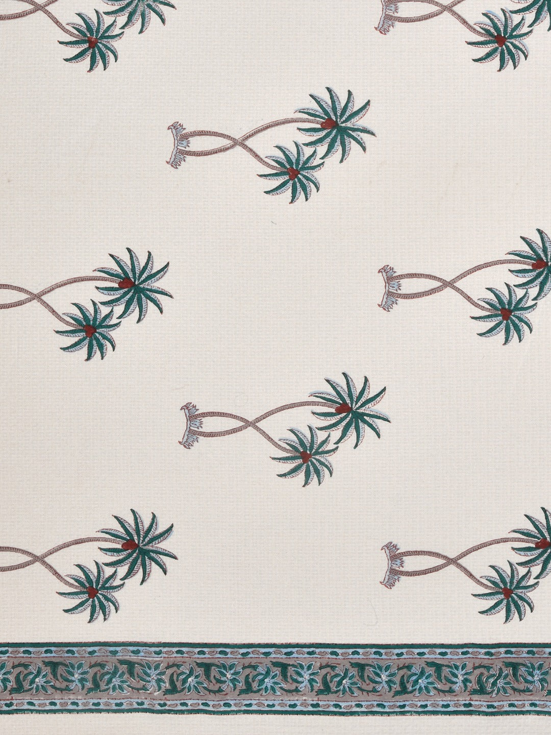 Hand Block Printed Honey Comb Cotton Hand Towel- Set of 2