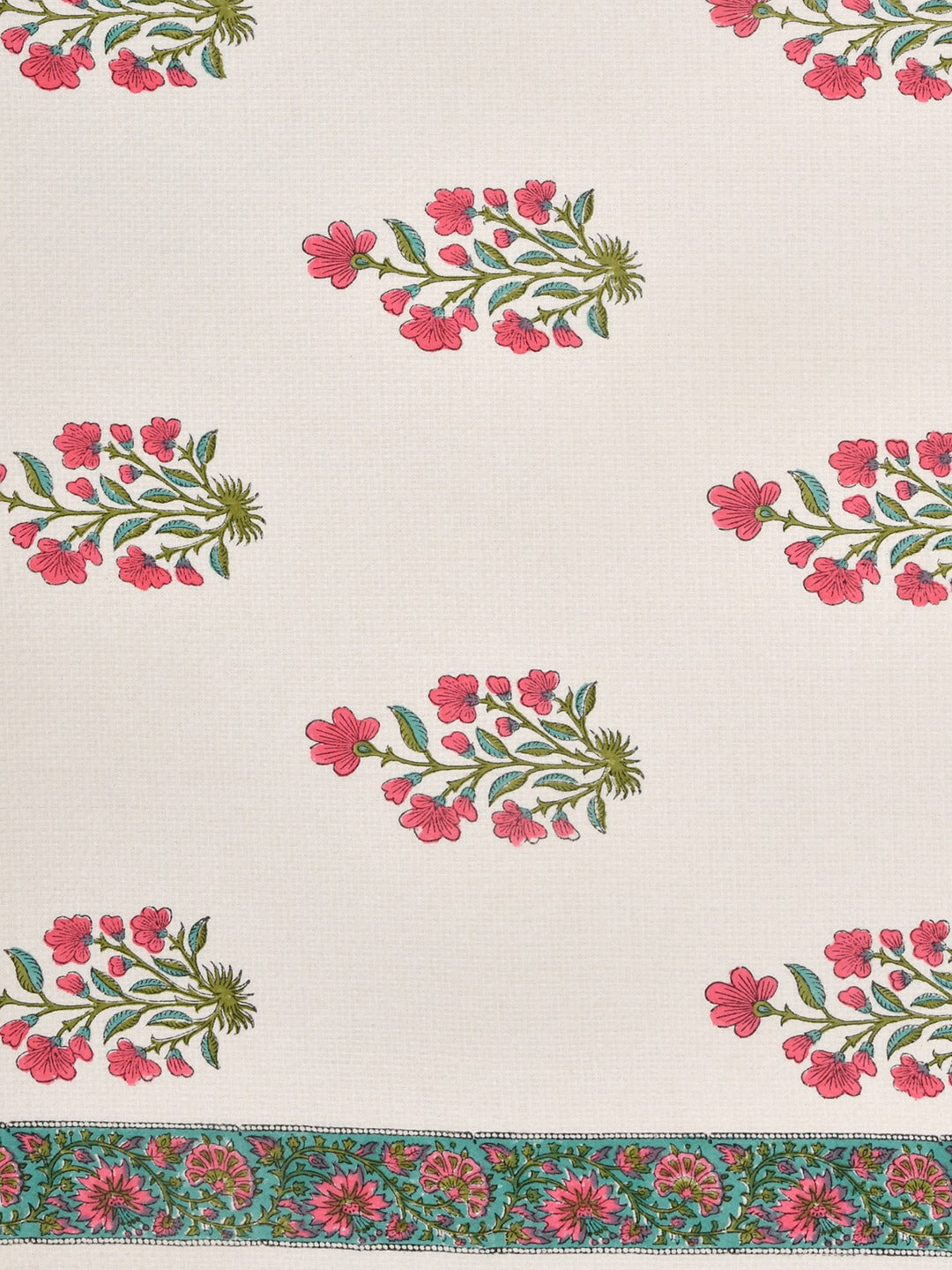 Hand Block Printed Honey Comb Cotton Bath Towel