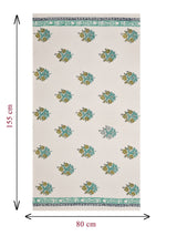 Hand Block Printed Honey Comb Cotton Bath Towel
