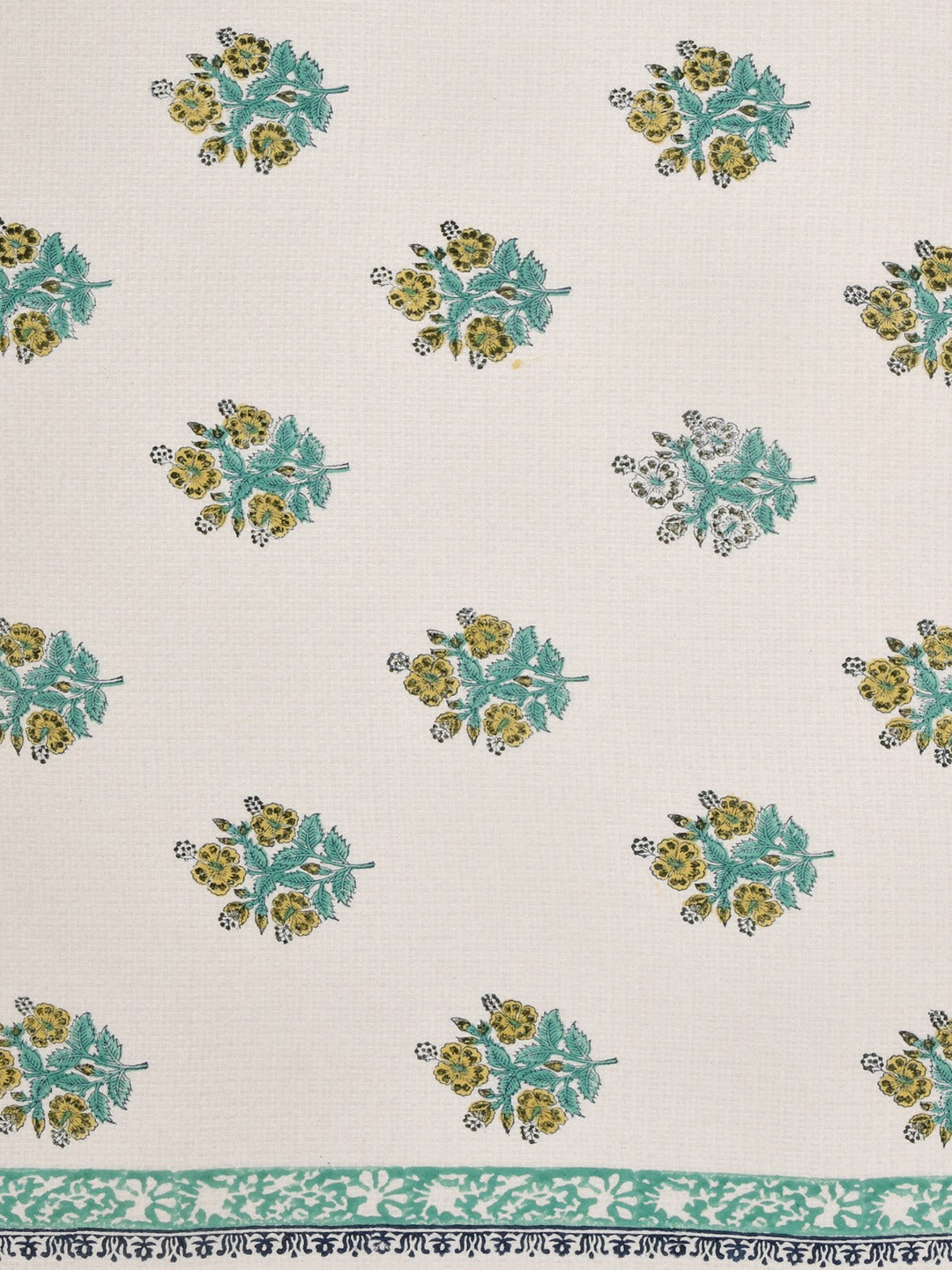 Hand Block Printed Honey Comb Cotton Bath Towel