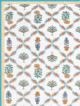 Ethnic Printed Reversible Double Bed Cotton AC Blanket | Lightweight Summer Dohar 90x108 inches