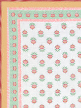 Ethnic Printed Reversible Double Bed Cotton AC Blanket | Lightweight Summer Dohar 90x108 inches