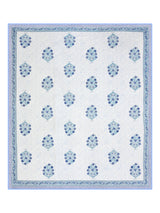 Ethnic Printed Reversible Double Bed Cotton AC Blanket | Lightweight Summer Dohar 90x108 inches