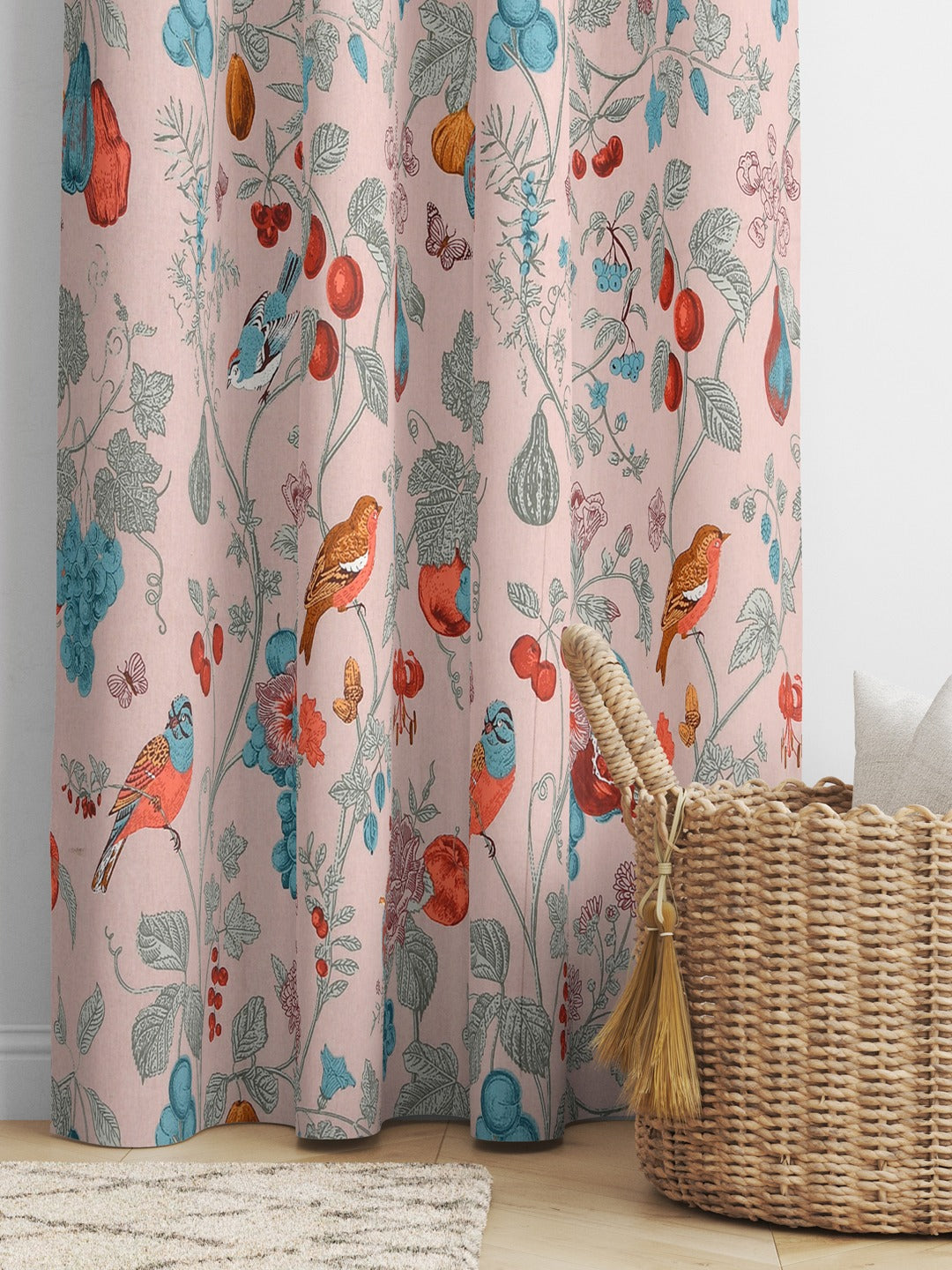 Cotton Ethnic motifs Printed Curtains - Set of 2 - 7X4 feet