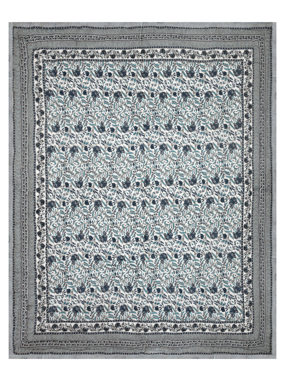 Double King Handblock printed Cotton Jaipuri Razai/Quilt