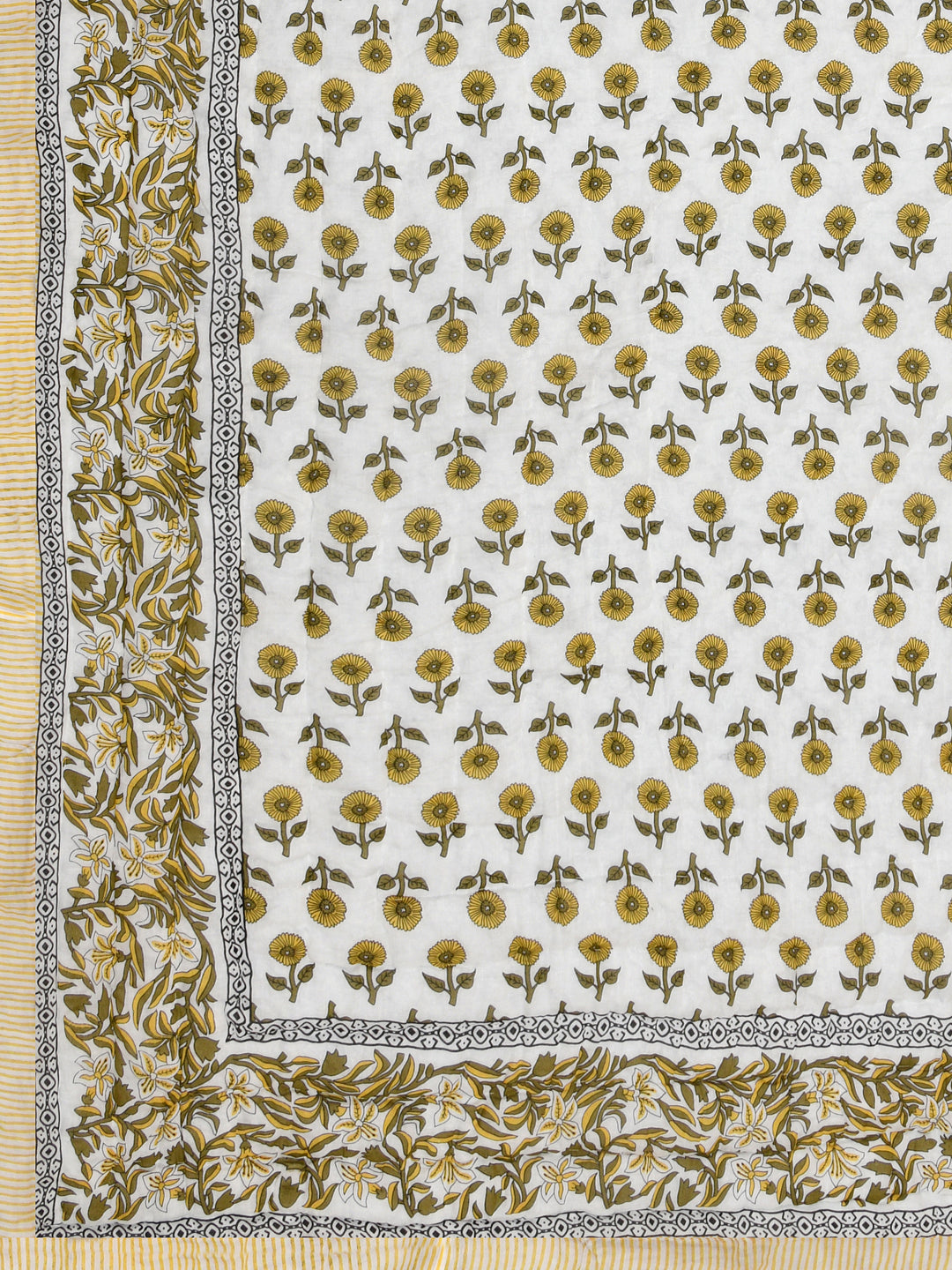 Double King Handblock printed Cotton Jaipuri Razai/Quilt