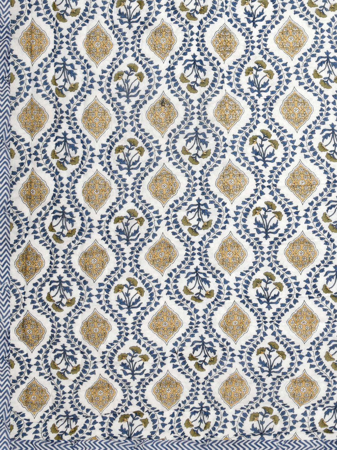 Double King Handblock printed Cotton Jaipuri Razai/Quilt
