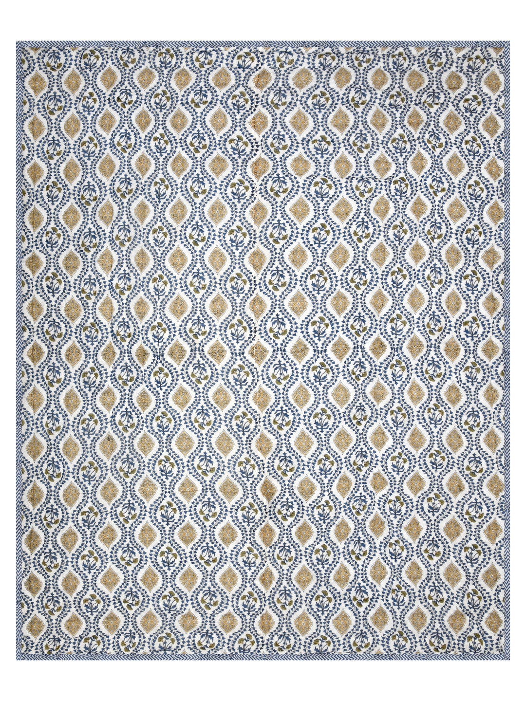Double King Handblock printed Cotton Jaipuri Razai/Quilt