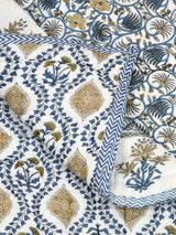 Double King Handblock printed Cotton Jaipuri Razai/Quilt