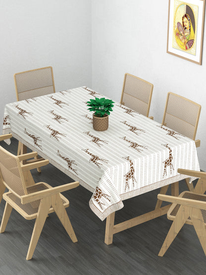 Handblock printed kantha Cotton Table Cloth 60X90 Inches - 6 Seater Dining Table