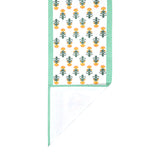 Diwali Gift Box with Handblock Printed Canvas Cotton Table Runner & Set Of 6 Mats, 2 laddoo candles