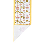 Handblock Printed Canvas Cotton Table Runner With Set Of 6 Mats