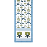 Handblock Printed Canvas Cotton Table Runner With Set Of 6 Mats