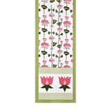 Handblock Printed Canvas Cotton Table Runner With Set Of 6 Mats