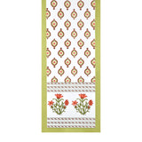 Diwali Gift Box with Handblock Printed Canvas Cotton Table Runner & Set Of 6 Mats, 2 laddoo candles