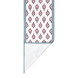 Diwali Gift Box with Handblock Printed Canvas Cotton Table Runner & Set Of 6 Mats, 2 laddoo candles