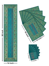 Banarasi Table Set with 1 Runner, 6 mats and 6 coasters