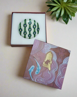 Gift Box with Handmade Jaipur Blue Pottery Plate - 8 inch diameter