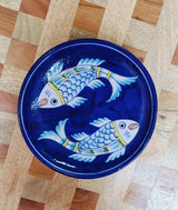 Gift Box with Handmade Jaipur Blue Pottery Plate - 8 inch diameter