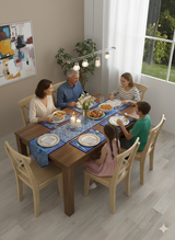 Banarasi Table Set with 1 Runner, 6 mats and 6 coasters