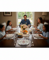 Gift Box with 6 hand block printed cotton table napkins