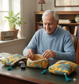 Set of 3 cosmetic bag/pouches with waterproof lining