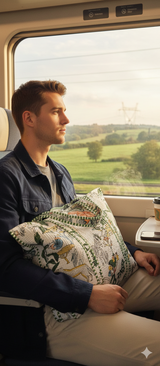 Handblock Printed Quilted Tote Bag without zip/button 17x18x 6 inches