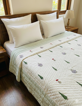 Double King Handblock Printed Cotton Jaipuri Razai/Quilt