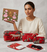 Set of 5 Utility Pouches (3 Makeup Pouches, 1 Sunglass Pouch, 1 Sanitary Napkin Pouch)