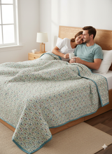 Double King Handblock Printed Cotton Jaipuri Razai/Quilt