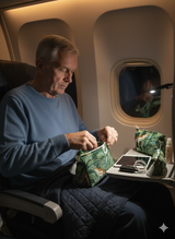 Set of 3 cosmetic bag/pouches with waterproof lining