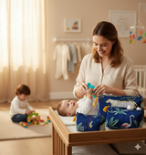 Set of 3 cosmetic bag/pouches with waterproof lining