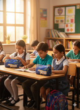 Set of 3 cosmetic bag/pouches with waterproof lining