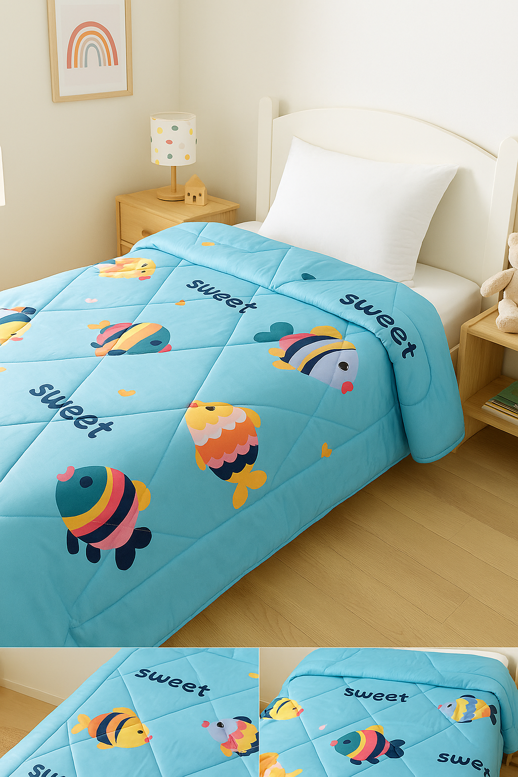 Kids Print Reversible Comforter - 60X90 Inches