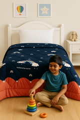 Kids Print Reversible Comforter - 60X90 Inches