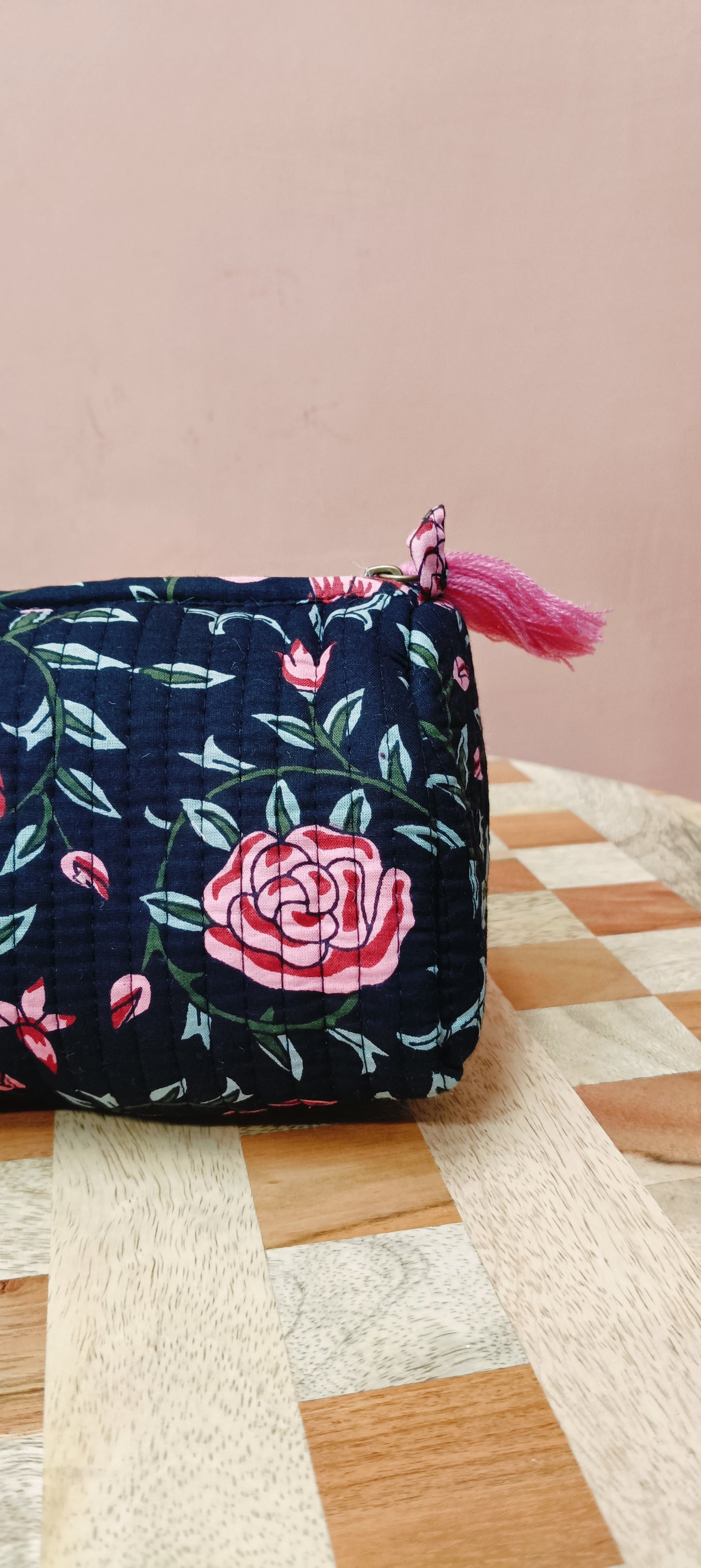 Set of 3 cosmetic bag/pouches with waterproof lining