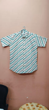 Men by House of Gulab Short Sleeves Cotton Shirt