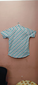 Men by House of Gulab Short Sleeves Cotton Shirt