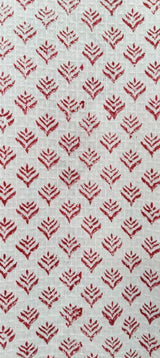 Waffle Cotton Handblock Printed Unisex Bathrobe - Free Size