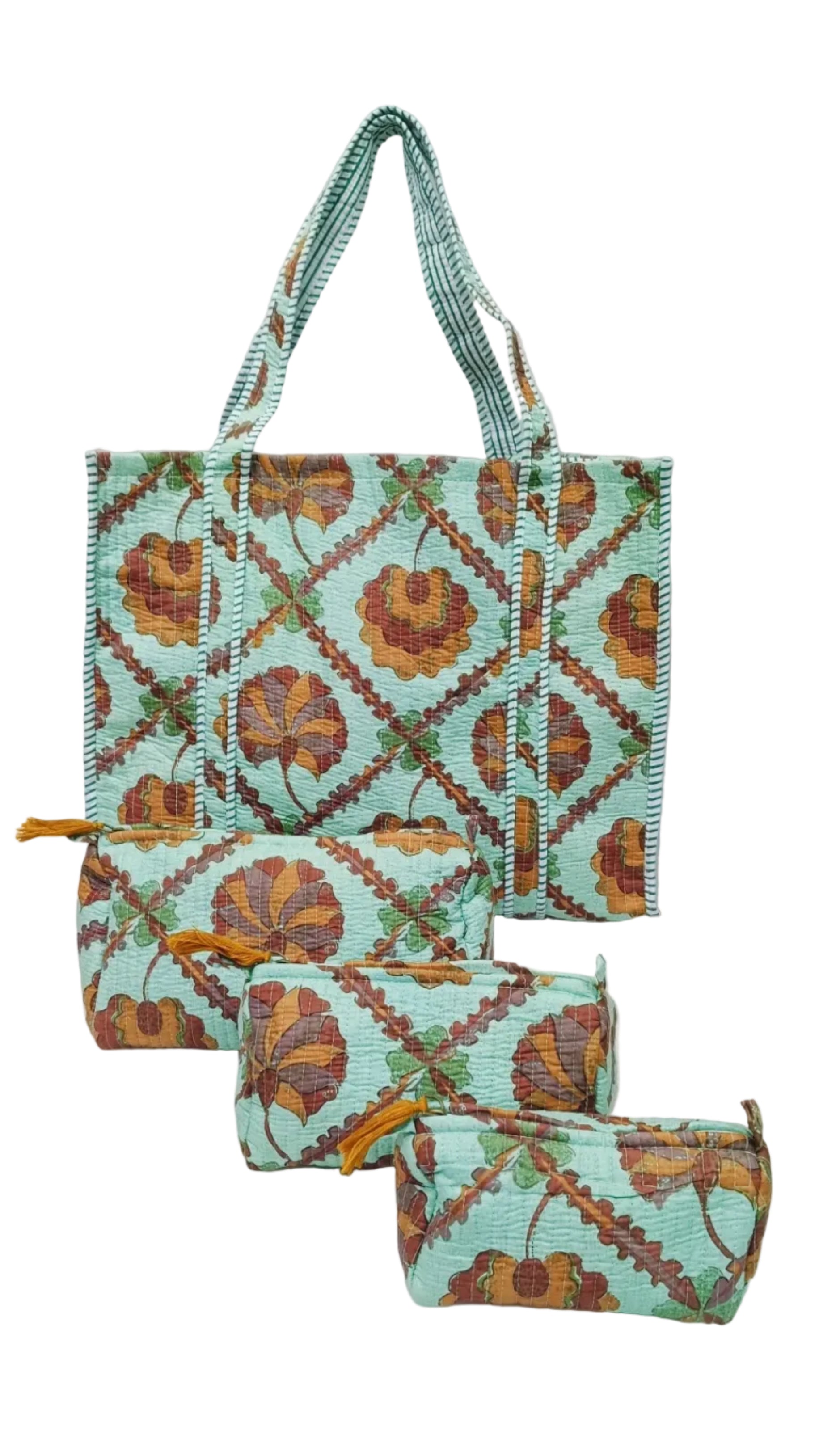 Tote Bag with set of 3 Pouches