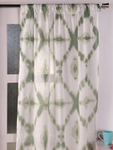 Cotton Ethnic motifs Transparent Curtains - Set of 2 - 7X4 feet