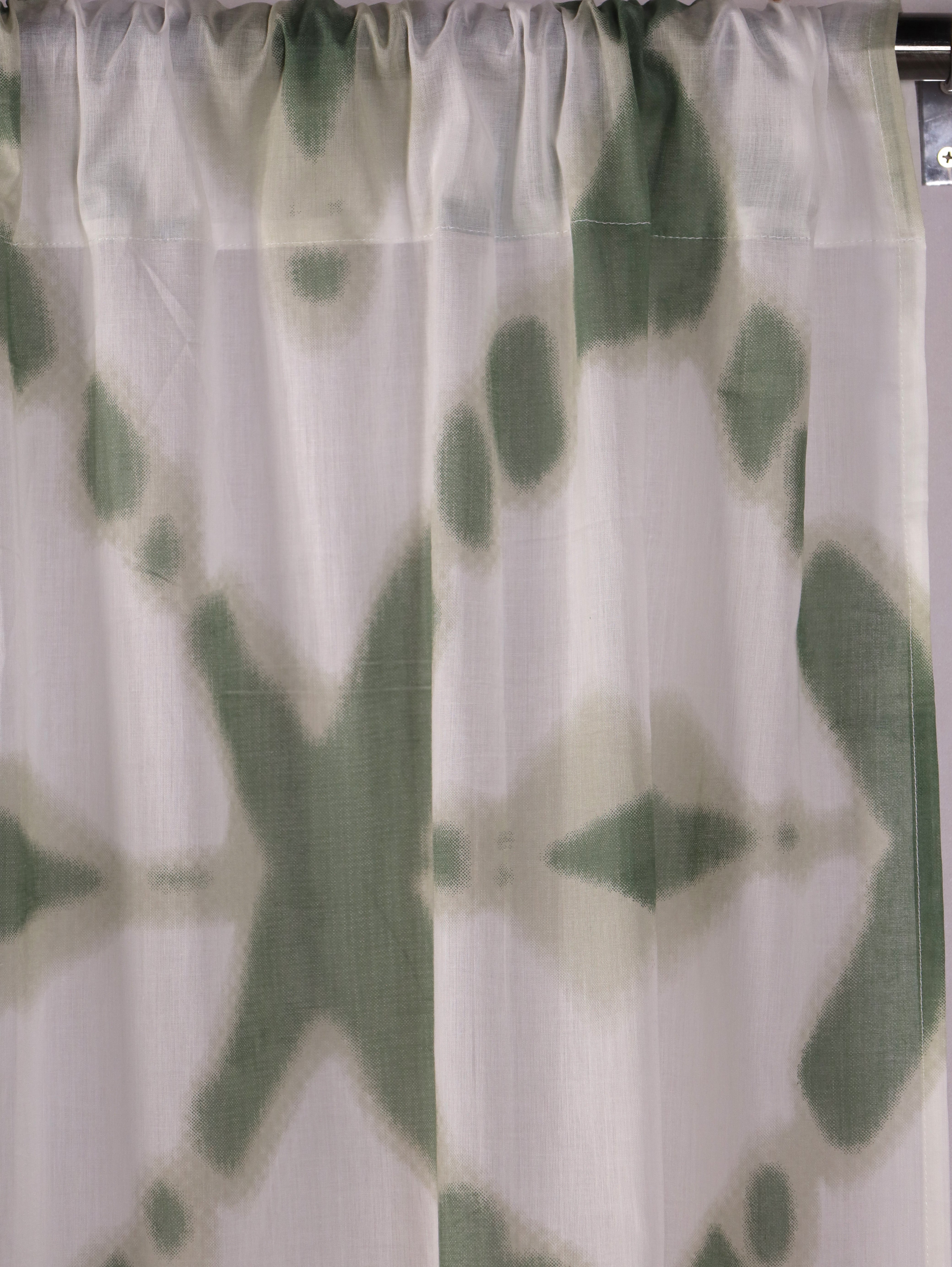 Cotton Ethnic motifs Transparent Curtains - Set of 2 - 7X4 feet