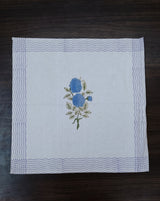 Gift Box with 6 hand block printed cotton table napkins