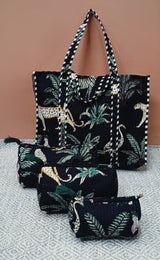 Tote Bag with set of 3 Pouches