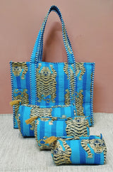 Tote Bag with set of 3 Pouches