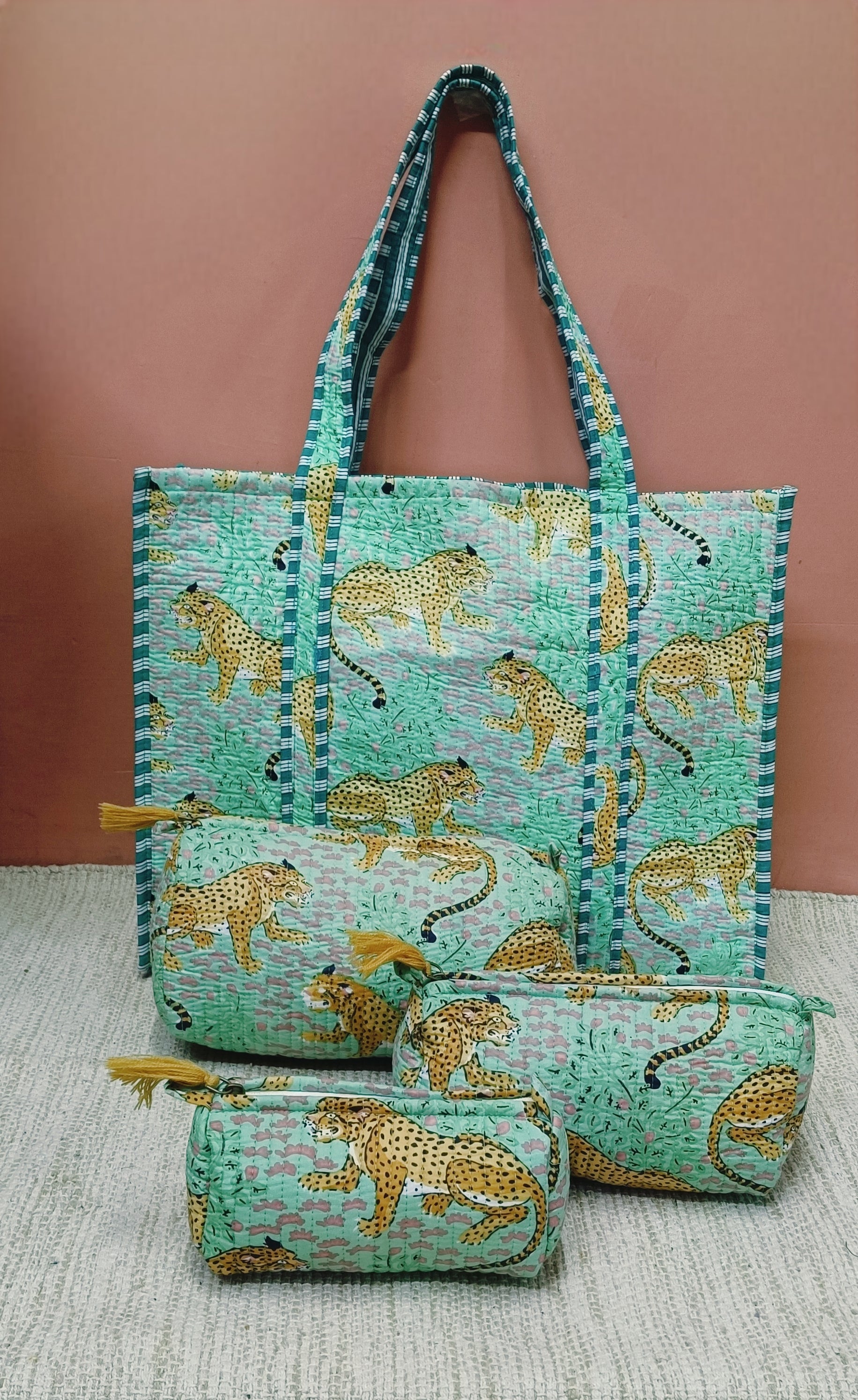 Tote Bag with set of 3 Pouches