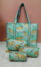 Tote Bag with set of 3 Pouches
